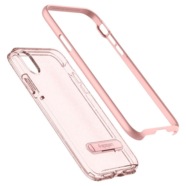 iPhone X Case Crystal Hybrid Glitter